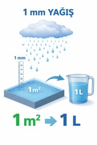 Sulama Planı Nasıl Yapılır? mm’den L/m²’ye Hesap ile Doğru Su Miktarını Bulma 2 mm’den L/m²’ye hesap