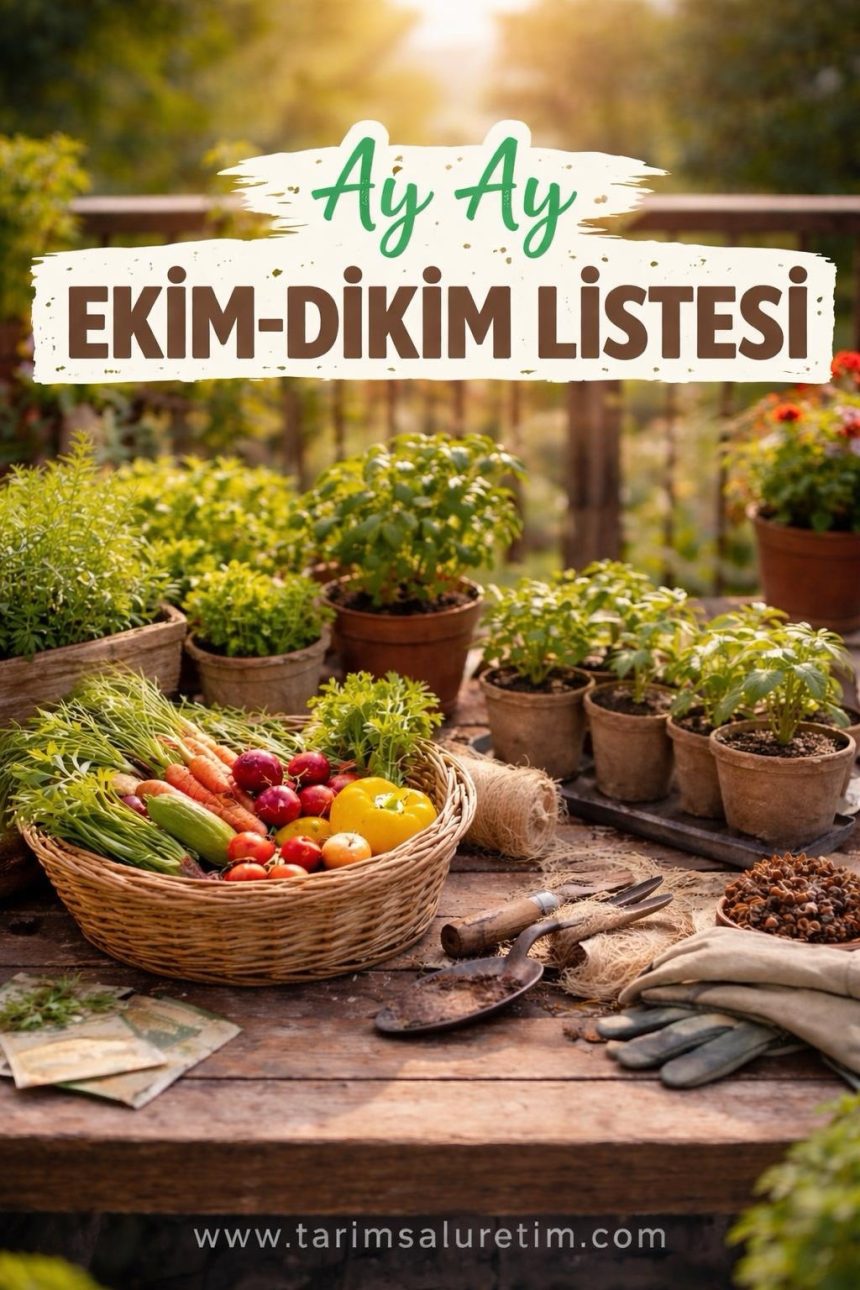 Ay Ay Ekim-Dikim Listesi