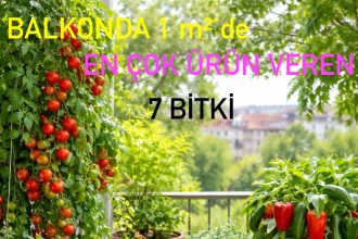 Balkonda 1 m²’de En Çok Ürün Veren bitkiler