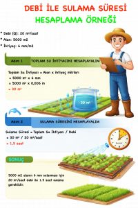 Sulama Planı Nasıl Yapılır? mm’den L/m²’ye Hesap ile Doğru Su Miktarını Bulma 4 mm’den L/m²’ye hesap