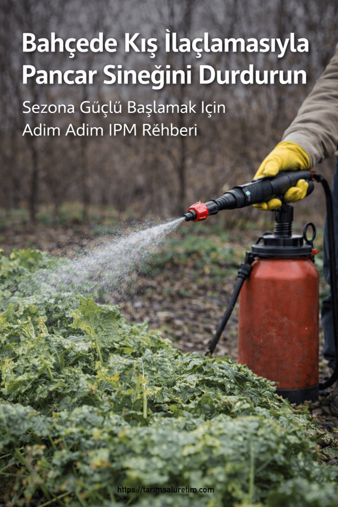 bahçede kış ilaçlaması