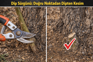 Kışın Zeytinlik Bakımı Dip Sürgünü ve Temizlik