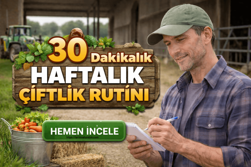 30 Dakikalık Haftalık Çiftlik Rutini 1 haftalık çiftlik rutini