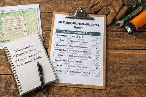 30 Dakikalık Haftalık Çiftlik Rutini 3 haftalık çiftlik rutini