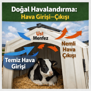 Buzağı Kulübesi Ölçü ve Havalandırma 6 Buzağı kulübesi ölçü ve havalandırma