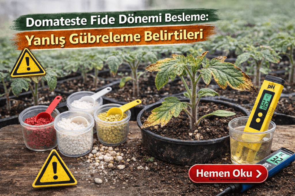 domateste fide döneminde yanlış gübreleme